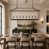 19TH C. ENGLISH OPENWORK RECTANGULAR CHANDELIER 54"72" by Franing - Chandelier,SHOP ALL,metal chandelier,Farmhouse