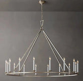 19TH C. ENGLISH OPENWORK ROUND CHANDELIER 50" by Franing - Chandelier,SHOP ALL,metal chandelier,Farmhouse