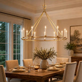 19TH C. ENGLISH OPENWORK ROUND CHANDELIER 50“ 60" 72” by Franing - Chandelier,SHOP ALL,metal chandelier,Farmhouse
