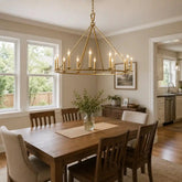 19TH C. ENGLISH OPENWORK ROUND CHANDELIER 50" by Franing - Chandelier,SHOP ALL,metal chandelier,Farmhouse
