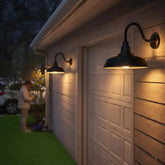 2 pack Dusk to Dawn Barn Light Large Size, Outdoor Waterproof Gooseneck Barn Light by Franing - SHOP ALL,WALL,BARN,Metal wall light