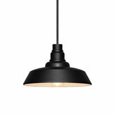 Black Farmhouse Pendant Light – Industrial Dome Ceiling Fixture, 15" & 18" by Franing - SHOP ALL,Chandelier,1 - 3,pendant,metal chandelier,Farmhouse