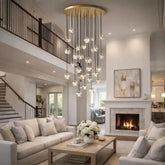 Boule Crystal Round Cluster Chandelier 40" by Franing - Chandelier,SHOP ALL,crystal chandelier,Ceiling