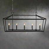 Garnet 41" Rectangular Chandelier by Franing - Chandelier,SHOP ALL,metal chandelier,Farmhouse