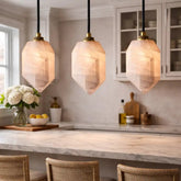 Huxley Calcite Alabaster Pendant by Franing - SHOP ALL,pendant,Alabaster