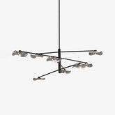 Lotus Leaves Glass Chandelier by Franing - SHOP ALL,glass chandelier,Chandelier