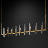 Manory Linear Chandelier 71" by Franing - Chandelier,SHOP ALL,glass chandelier
