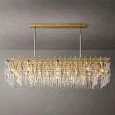 Mariogold Multi - Tier Crystal Chain Rectangular Chandelier 60" by Franing - Chandelier,SHOP ALL,glass chandelier