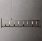 Michaul Beck Rectangular Chandelier 72" by Franing - Chandelier,SHOP ALL,glass chandelier