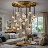 Pearl Crystal Glass Ball Chandelier by Franing - Chandelier,SHOP ALL,crystal chandelier,Ceiling