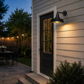 Premium Outdoor Barn Light – Straight Arm Farmhouse Wall Sconce for Patio, Garage, or Entryway by Franing - SHOP ALL,WALL,BARN,Metal wall light