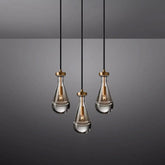 Raindrop Round Chandelier 3 light by Franing - Chandelier,SHOP ALL,crystal chandelier,Ceiling