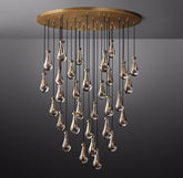 Raindrop Round Chandelier 60", Rain Chandelier by Franing - Chandelier,SHOP ALL,crystal chandelier,Ceiling