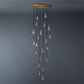 Raindrop Round Long High Ceiling Chandelier 47'' by Franing - Chandelier,SHOP ALL,crystal chandelier,Ceiling