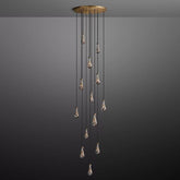 Raindrop Round Long High Ceiling Chandelier Light D36'' by Franing - Chandelier,SHOP ALL,crystal chandelier,Ceiling