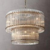 San Marcon 2 - Tier Round Chandelier 37" by Franing - Chandelier,SHOP ALL,glass chandelier