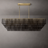 Siren Glass Rectangular Chandelier 77" by Franing - Chandelier,SHOP ALL,glass chandelier