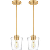 Z - Lite Joliet Olde Brass Modern Teardrop Mini Pendant Light with Clear Glass pendant by Franing - SHOP ALL,pendant,glass chandelier