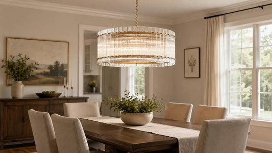 Best 37-Inch Glass Chandelier for Dining Rooms, Foyers, and Living Spaces - Franing