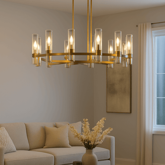 Lighting Up My Living Room with the Manory Round Chandelier (48")