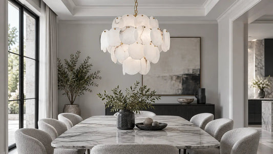 Tired of Harsh Lighting? This Alabaster Chandelier Changes Everything - Franing