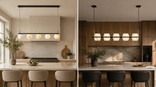 Two Alabaster Kitchen Island Lights That Bring Warmth and Style to Your Space - Franing