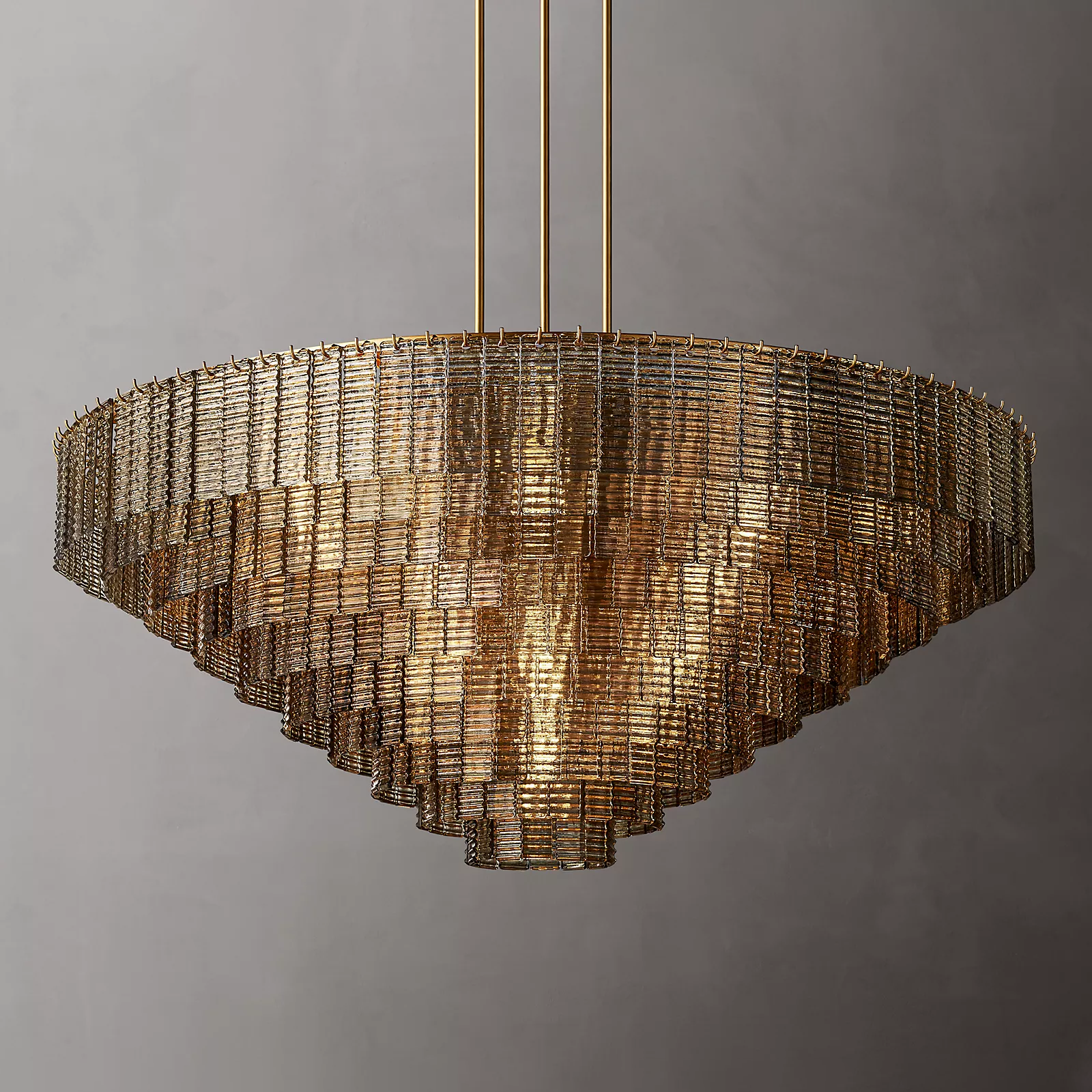 Siren Glass Round Chandelier 65" - Franing