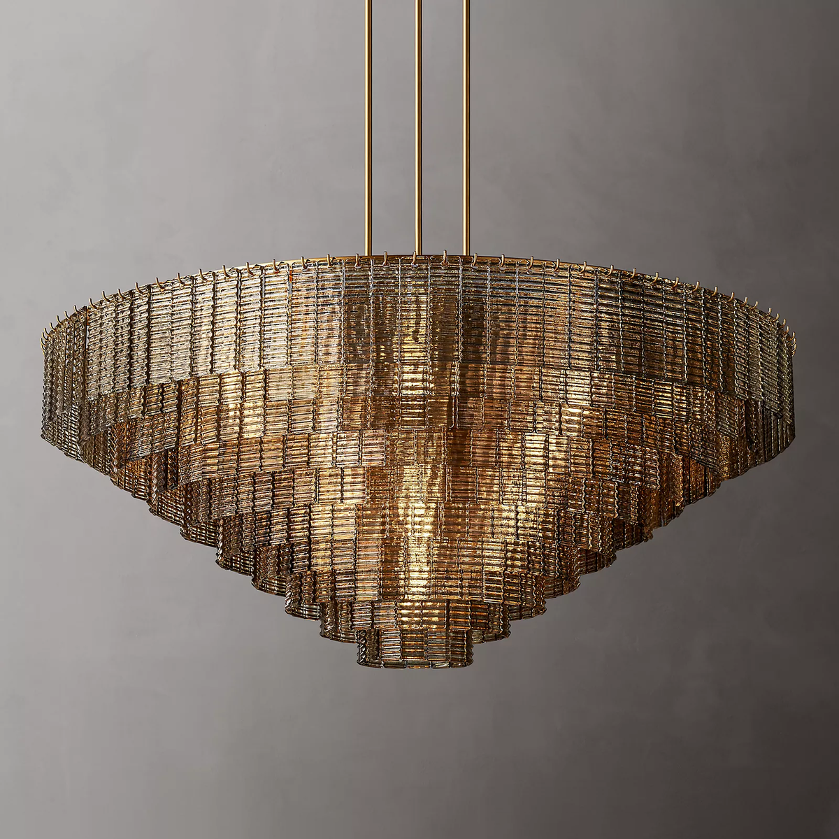Siren Glass Round Chandelier 65" - Franing