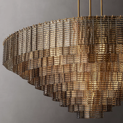 Siren Glass Round Chandelier 65" - Franing
