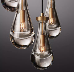 Raindrop Round Chandelier 18", Rain Chandelier - Franing