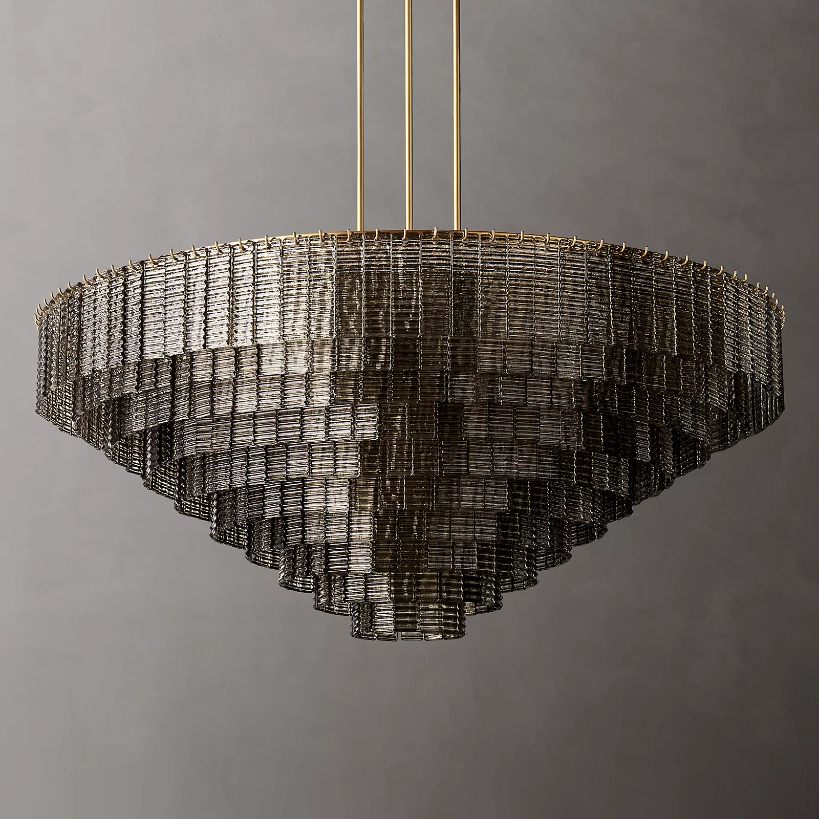 Siren Glass Round Chandelier 65" - Franing