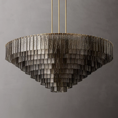 Siren Glass Round Chandelier 65" - Franing
