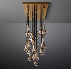 Raindrop Linear Chandelier 72", Rain Chandelier - Franing