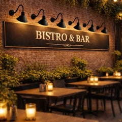 10" Gooseneck Barn Light with Extended Arm - Best for small storefronts, entry signs, boutique signage, and decorative facade lighting (1/2/4/6 Pack) by Franing - SHOP ALL,WALL,BARN，Metal wall light