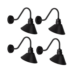 10" Gooseneck Barn Light with Extended Arm - Best for small storefronts, entry signs, boutique signage, and decorative facade lighting (1/2/4/6 Pack) by Franing - SHOP ALL,WALL,BARN，Metal wall light