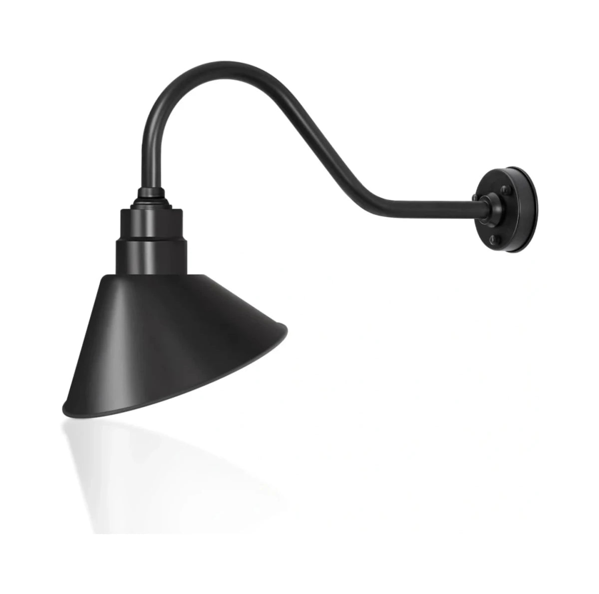 10" Gooseneck Barn Light with Extended Arm - Best for small storefronts, entry signs, boutique signage, and decorative facade lighting (1/2/4/6 Pack) by Franing - SHOP ALL,WALL,BARN，Metal wall light