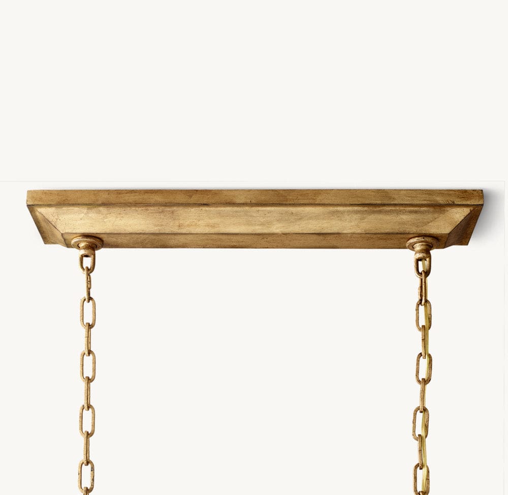 19TH C. ENGLISH OPENWORK RECTANGULAR CHANDELIER 54"72" by Franing - Chandelier,SHOP ALL,metal chandelier,Farmhouse