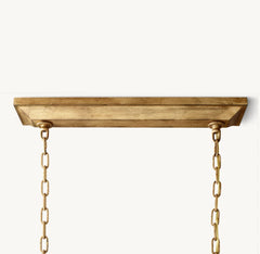 19TH C. ENGLISH OPENWORK RECTANGULAR CHANDELIER 54"72" by Franing - Chandelier,SHOP ALL,metal chandelier,Farmhouse