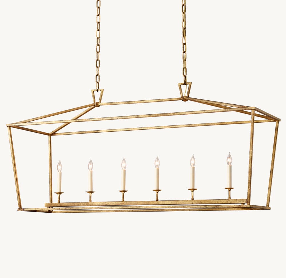 19TH C. ENGLISH OPENWORK RECTANGULAR CHANDELIER 54"72" by Franing - Chandelier,SHOP ALL,metal chandelier,Farmhouse