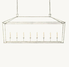 19TH C. ENGLISH OPENWORK RECTANGULAR CHANDELIER 54"72" by Franing - Chandelier,SHOP ALL,metal chandelier,Farmhouse