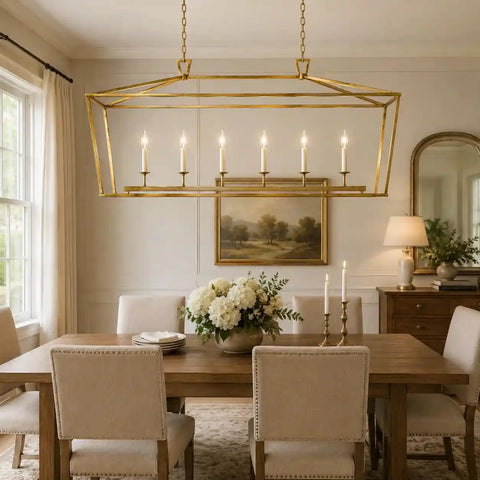 19TH C. ENGLISH OPENWORK RECTANGULAR CHANDELIER 54"72" by Franing - Chandelier,SHOP ALL,metal chandelier,Farmhouse