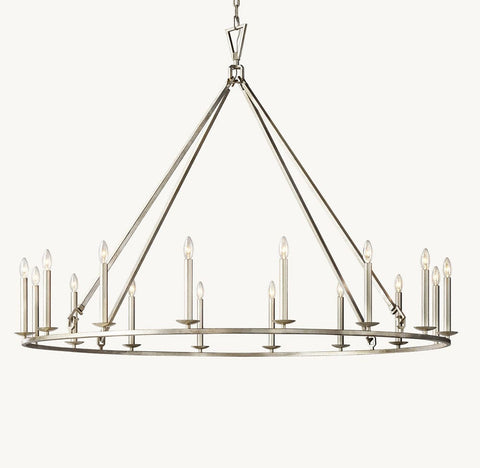 19TH C. ENGLISH OPENWORK ROUND CHANDELIER 50“ 60" 72” by Franing - Chandelier,SHOP ALL,metal chandelier,Farmhouse