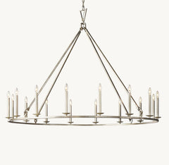 19TH C. ENGLISH OPENWORK ROUND CHANDELIER 50“ 60" 72” by Franing - Chandelier,SHOP ALL,metal chandelier,Farmhouse