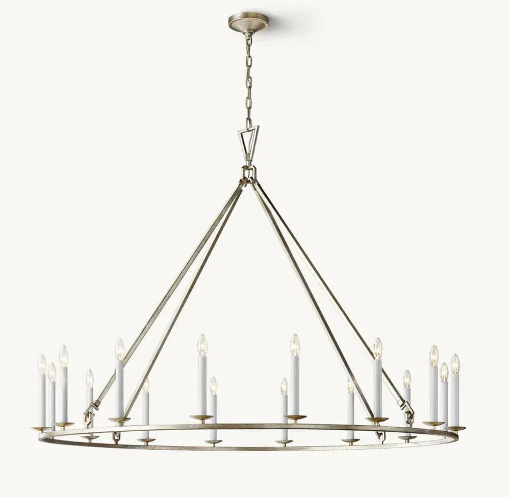 19TH C. ENGLISH OPENWORK ROUND CHANDELIER 50“ 60" 72” by Franing - Chandelier,SHOP ALL,metal chandelier,Farmhouse