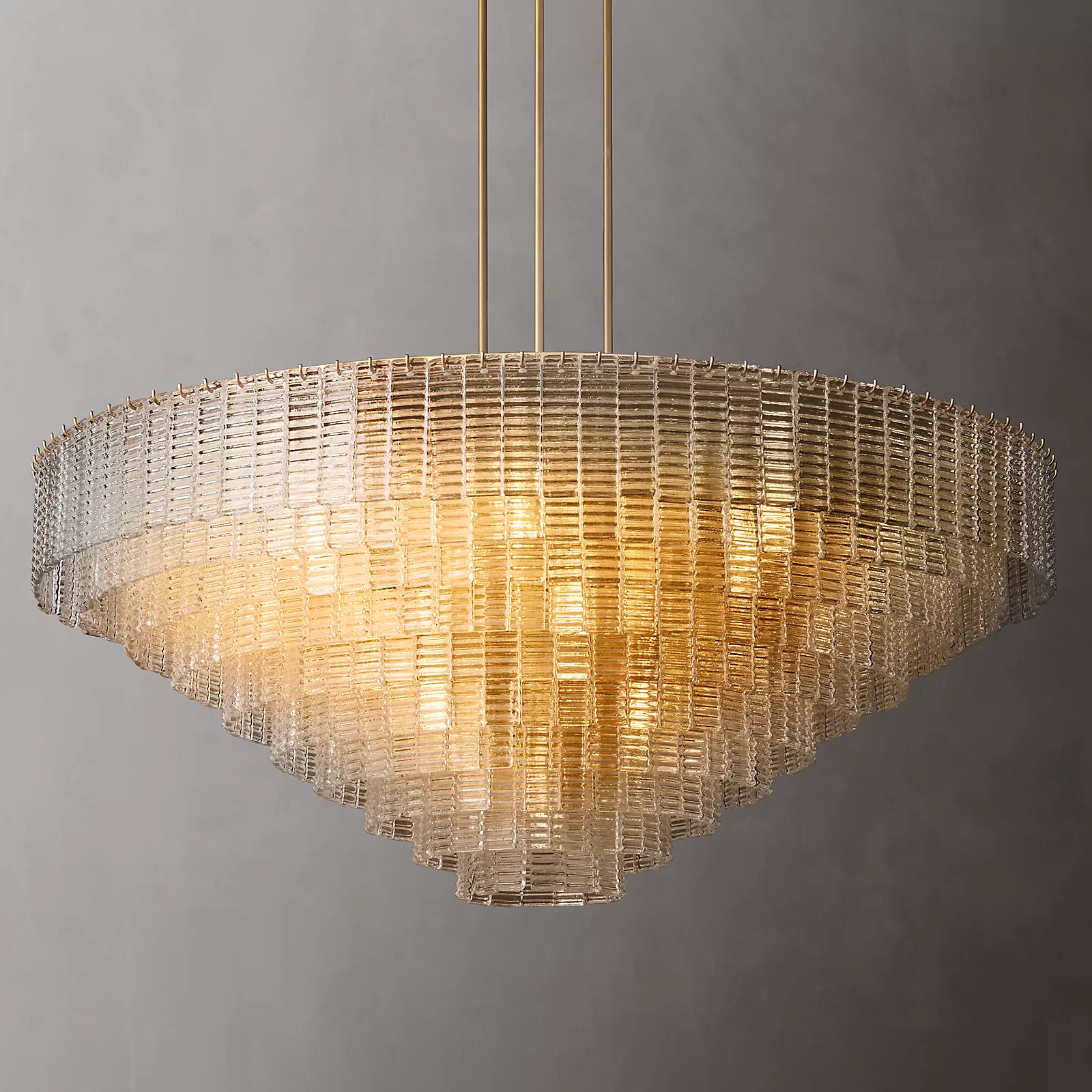 Siren Glass Round Chandelier 65" - Franing