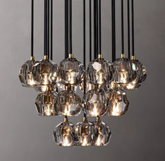 Boule Crystal Round Cluster Chandelier 24" - Franing