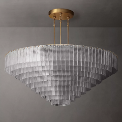 Siren Glass Round Chandelier 65" - Franing