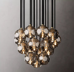 Boule Crystal Round Cluster Chandelier 19" - Franing