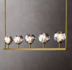 Boule Cristal Linear Chandelier 48" - Franing