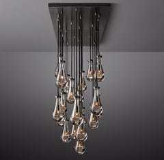 Raindrop Linear Chandelier 72", Rain Chandelier - Franing
